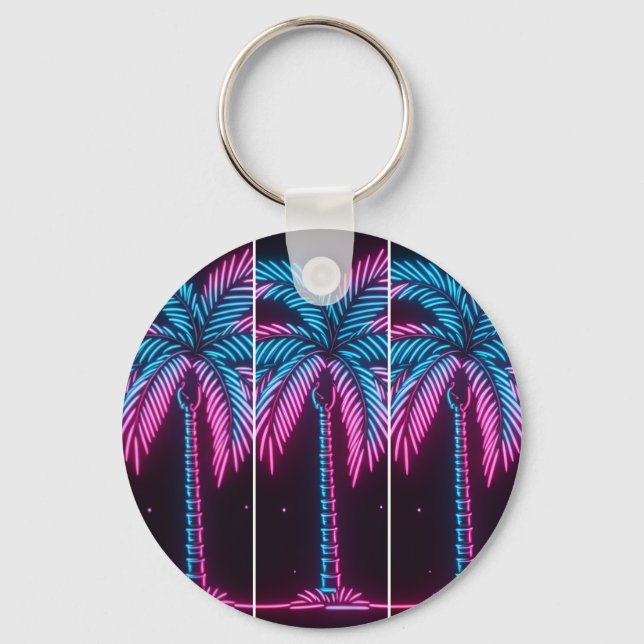Chaveiro Palmeira de Neon Glow (Frente)