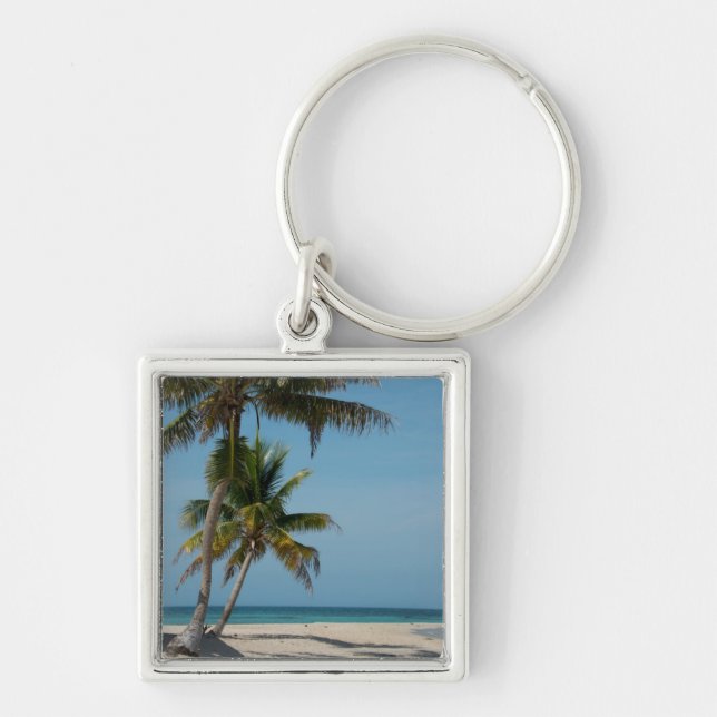Chaveiro Palmeira e praia de areia branca (Frente)
