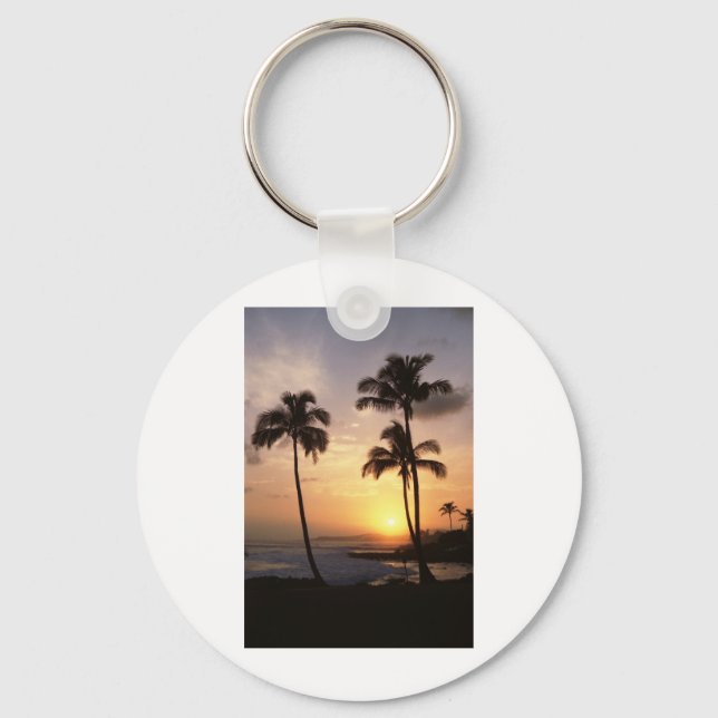 Chaveiro Palmeiras, Sunset, Beach, Hawaii (Frente)