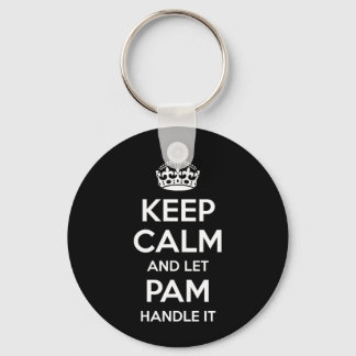 Chaveiro Pam Mantenha a Calma Nome Personalizado Aniversári