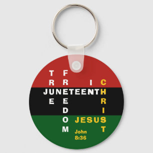 Chaveiro Pan Africano Christian JUNETEENTH