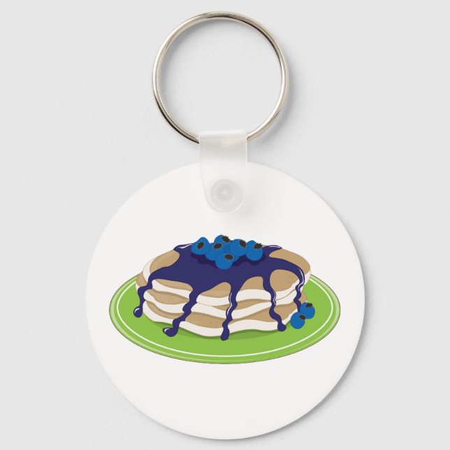 Chaveiro Pancakes Blueberry (Frente)