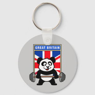 Chaveiro Panda BRITÂNICA do halterofilismo
