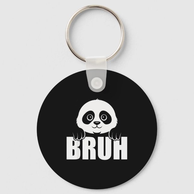 Chaveiro Panda Bruh Funny Zoo Animal Lover For Men Women Ki (Frente)