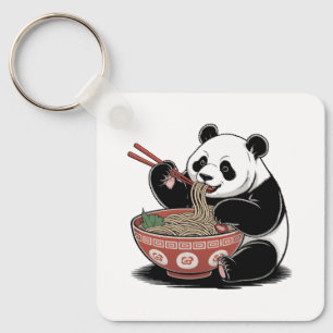 Chaveiro Panda comendo marinheiros japonês estilo ukiyo-e r