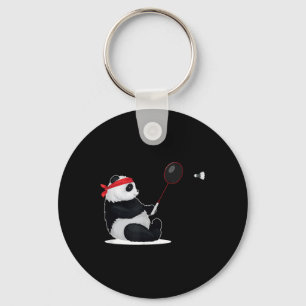 Chaveiro Panda de Badminton Engraçado Doce Esporte Humor Pe