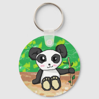Chaveiro panda de desenho animado fofo