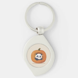 Chaveiro Panda de Halloween de Abóbora Fofa
