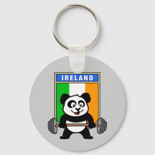 Chaveiro Panda de Levantamento de Peso da Irlanda