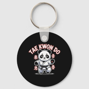 Chaveiro Panda de Taekwondo engraçado Tkd coreano