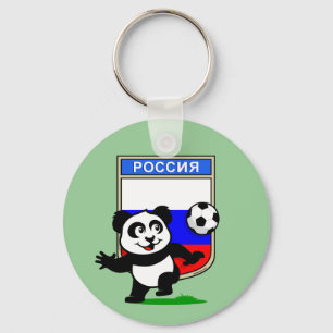 Chaveiro Panda do futebol de Rússia
