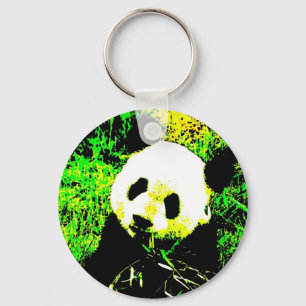 Chaveiro Panda Face Pop Art
