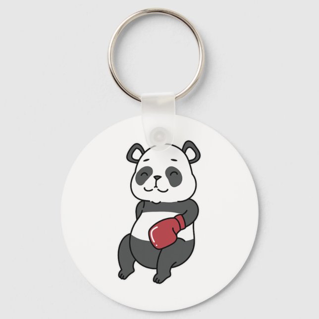 Chaveiro Panda faz boxing (Frente)