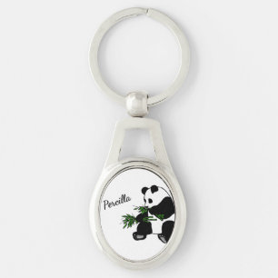 Chaveiro Panda Gigante Come Bambu Nome
