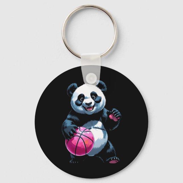 Chaveiro Panda Hoops - Jogador de Basquete Bonito (Frente)
