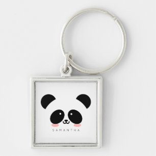 Chaveiro Panda Kawaii  Adicione Seu Nome