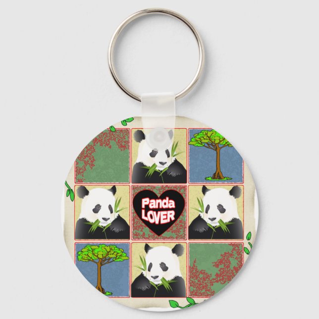 CHAVEIRO PANDA LOVERS - PRESENTES (Frente)