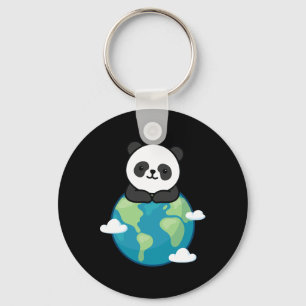 Chaveiro Panda Mãe Terra Dia Engraçado Para O Ambiente Plan