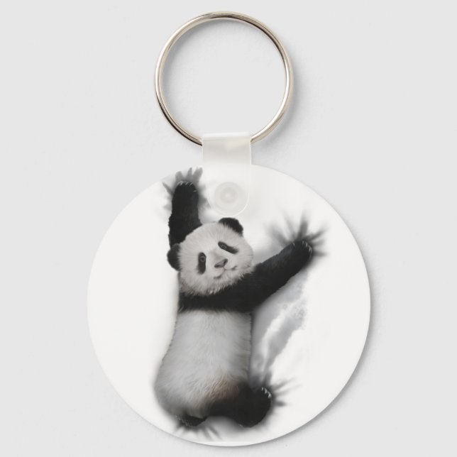 Chaveiro Panda Mostra Presentes De Camisetas De Animais Grá (Frente)