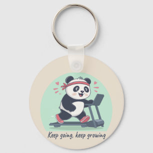 Chaveiro Panda Motivacional Fofo em Esteira