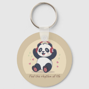 Chaveiro Panda Música Fofa