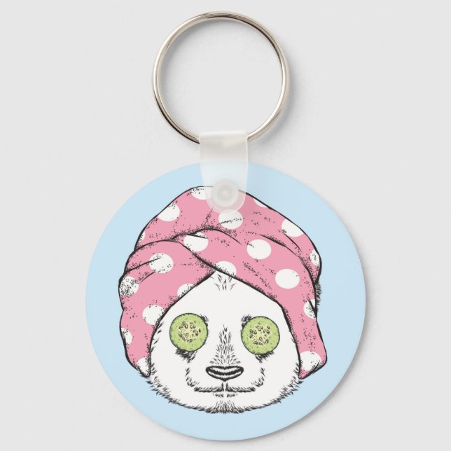 Chaveiro Panda No Spa (Frente)