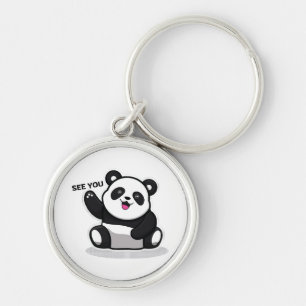 Chaveiro panda pequeno fofo