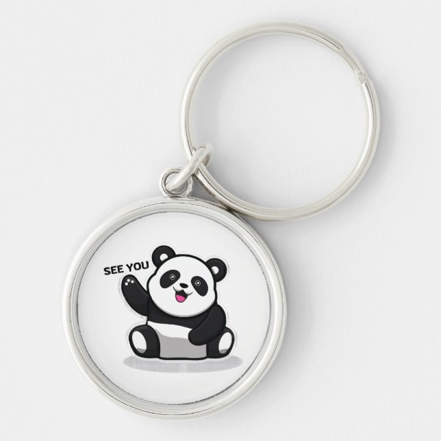 Chaveiro panda pequeno fofo (Frente)