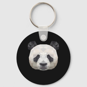 Chaveiro Panda Polygonal