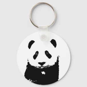 Chaveiro Panda Preta e Branca