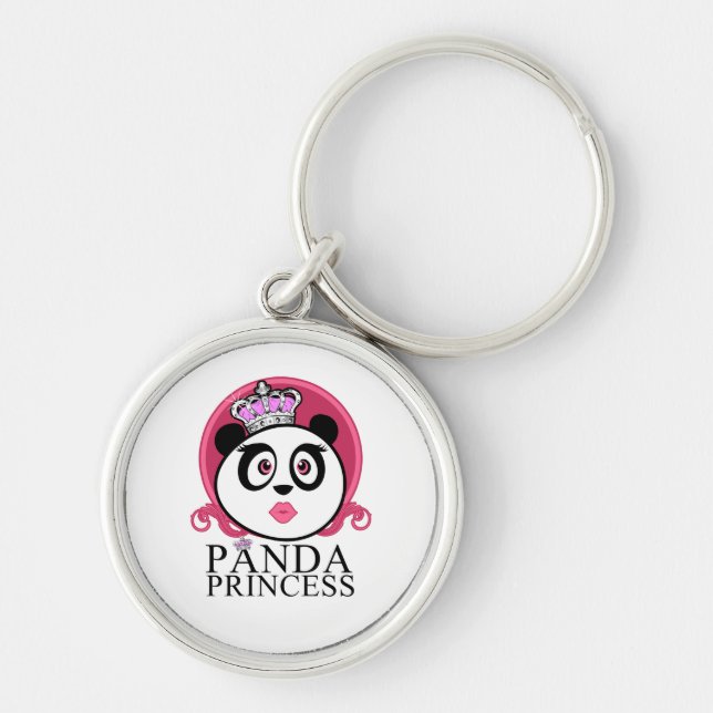 Chaveiro Panda Princesa Panda Rainha Coroa Fofa (Frente)