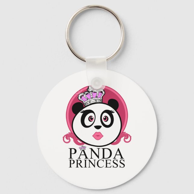 Chaveiro Panda Princesa Panda Rainha Coroa Fofa (Frente)