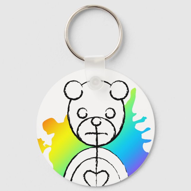 Chaveiro panda splatz. (Frente)