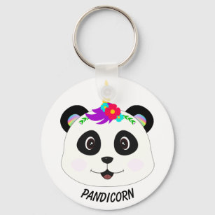 Chaveiro Panda Unicorn Bonita