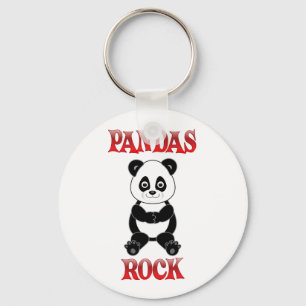 Chaveiro Pandas Rock