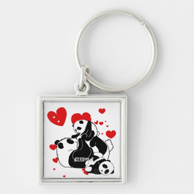 Chaveiro pandas "urso panda" "bebê panda" "panda" "panda" (Frente)