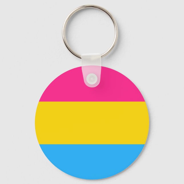 Chaveiro Pansexual Flag Button Keychain (Frente)