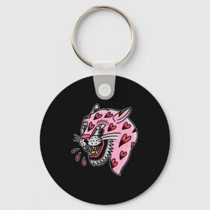 Chaveiro Panther Rosa X Coração Amor Tradicional Flash Prêm