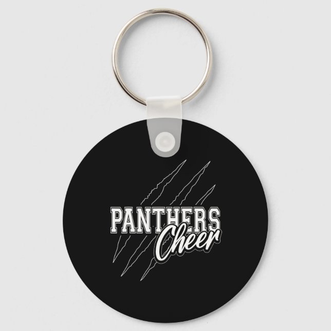 Chaveiro Panthers Cheer Equipe de Cheerleading de Volta à E (Frente)