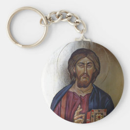 Chaveiro Pantocrator do cristo - Ícone de Estilo Bizantino