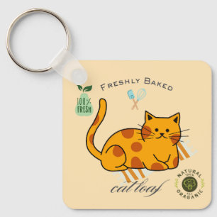 Chaveiro Pão de Gato Engraçado