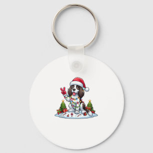 Chaveiro Pão de Paz Inglês Springer Spaniel Cão de Natal