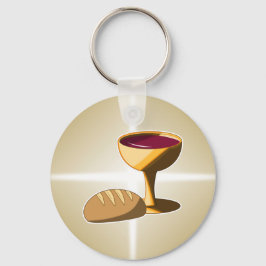 Chaveiro Pão e Vinho A última comuna de Páscoa de jantar