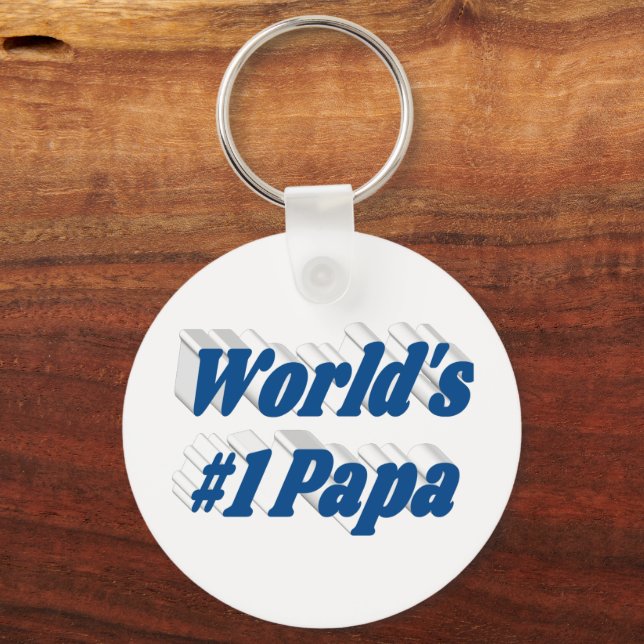 Chaveiro Papa com texto azul-marinho (Verso)