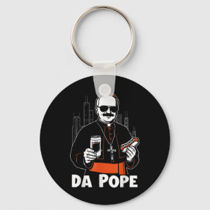 Chaveiro Papa de Chicago Leo Xiv Da Pope Meme Engraçado