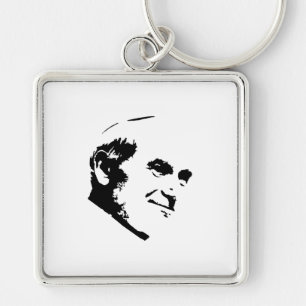 Chaveiro Papa João Paulo II Face Branco