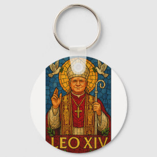 Chaveiro Papa Leão Xiv - Católico católico divino de arte m