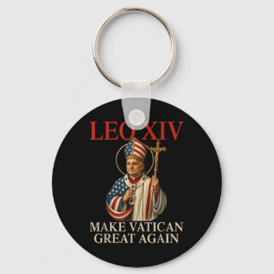 Chaveiro Papa Leo Xiv Faça Excelente Vaticano Novamente Chu