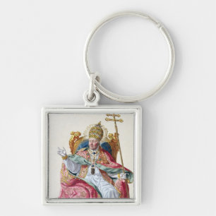 Chaveiro Papa Pius VI (1717-99) 'de DES Estampes de