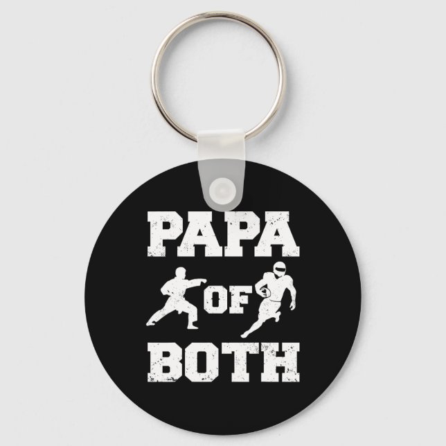 Chaveiro Papá, Tanto Engraçado Como Karate Papa (Frente)
